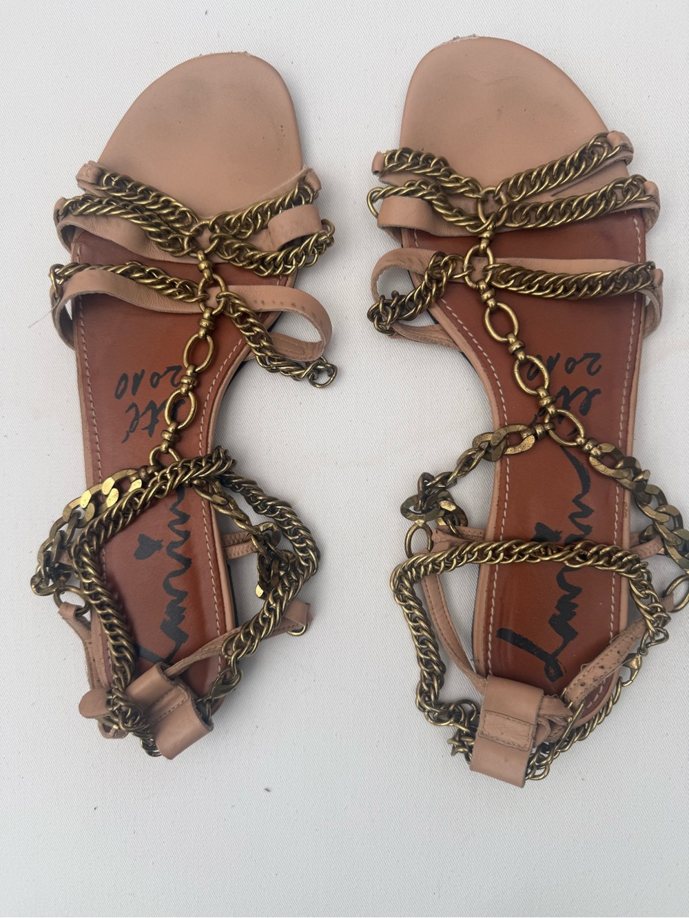 Lanvin Ete 2010 Gold Chain-Strap Women’s Sandals - Picture 3 of 4